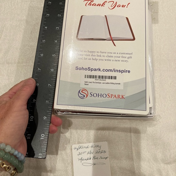 SohoSpark Red Dragon Vegan Leather Refillable Journal Set - Picture 11 of 11